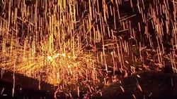 Steel production at a Cardiff steelworks News Clip