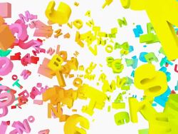 Inspirational Colorful Words Concept Stock Footage