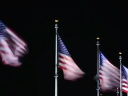 American Flags Stock Footage