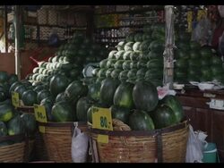 Khlong Toei Talat Wet Market Stock Footage