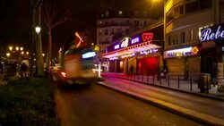 HD Timelapse: Pedestrians Crowded at Red Light Districts in Paris Stock Footage