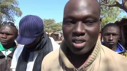 Displaced people near the front line of fighting in Mali News Clip