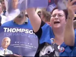 Bill Thompson Before New York Mayoral Debate News Clip