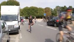 Networking in Lycra While Biking From Paris to London News Clip