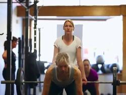 CrossFit: Workout Regimen With A Fiercely Loyal Following Stock Footage