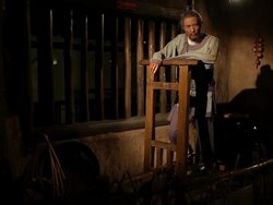 MS Wax statues depict scene of ancient China / Shanghai, China Stock Footage