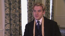 NEW Dan Stevens, Emily Browning and Dominic Cooper on set of 'Summer in February' Instructional Video