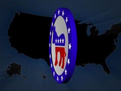 Democrats & Republicans Election Votes Stock Footage