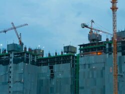 Time lapse of Construction Site Stock Footage
