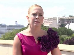 INTERVIEW: Melissa Joan Hart on her transition from teen star to wife and mother at the 51st Monte-Carlo Television Festival - Interviews at Monte-Carlo . (Footage by WireImage Video/Getty Images Entertainment Video) Stock Footage