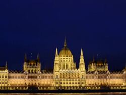 The Hungarian Parliament Stock Footage