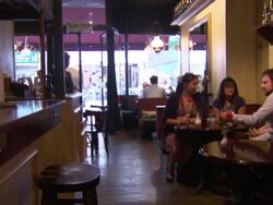 Interior Shots of Bustling Wine Bar News Clip