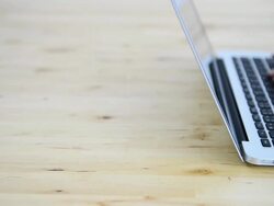 Typing On Laptop Keyboard Stock Footage