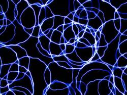 Blue turbulent circles Stock Footage