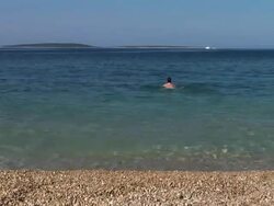 HD TIME-LAPSE: Going In To The Water Stock Footage