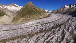 Europe's Melting Glaciers: Aletsch Stock Footage