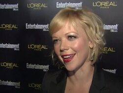 INTERVIEW: Emily Bergl on what brings her out tonight (Footage by WireImage Video/GettyImages) Stock Footage