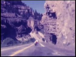 1970s North America: Motorbike / Motorcycle (8mm Film) Stock Footage
