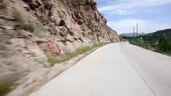 scene through Landform valley of zhangye Shanxi 4k Stock Footage