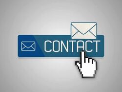 Contact Button Animation And Envelopes Stock Footage
