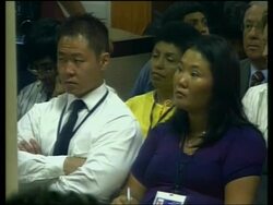 WRAP Frmr pres guilty on all counts in murder-kidnapping trial; protest; ADDS sentencing News Clip