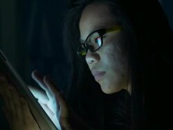 Learning new things from digital tablet Stock Footage