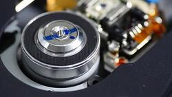 turning : inside of CD-ROM drive Stock Footage