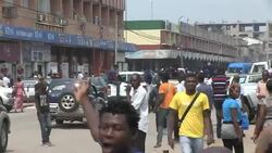 CLEAN : DR Congo: police break up anti Kabila protest in Kinshasa News Clip