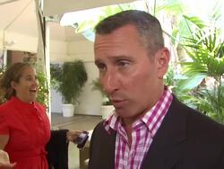 INTERVIEW: Adam Shankman on what he thinks of the HFPA's support of non-profits and film schools, what he's presenting at the Hollywood Foreign Press Association's Installation Luncheon at Los Angeles CA. (Footage by WireImage Video/GettyImages) Stock Footage