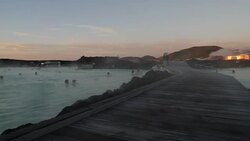People Swimming in the Blue Lagoon, Iceland News Clip