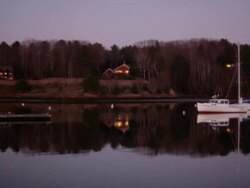 Yacht at Royal River   Stock Footage