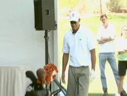 Tiger Jam X Golf Clinic Stock Footage
