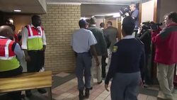 Oscar Pistorius arrives at court for second week of murder trial News Clip