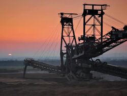 Open cast mining Stock Footage