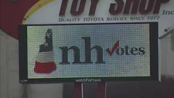 Manchester NH street scene and election signs News Clip