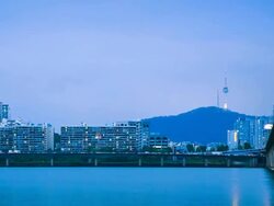 Cityscape Twilight Stock Footage