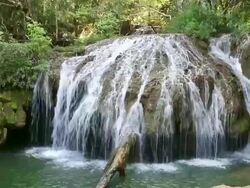 Waterfall in Bonito, Mato Grosso do Sul Stock Footage