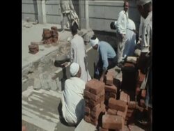 SYND 01/10/70 WORKMEN PREPARE NASSER'S TOMB AT MANSHIET MOSQUE News Clip