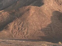 WS Shot of Nazca mountains and lines / South Of Peru, Nazca, Peru Stock Footage
