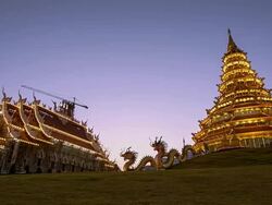 Thailand Temple (Time Lapse). Stock Footage