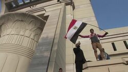 CLEAN : Islamist protesters force News Clip