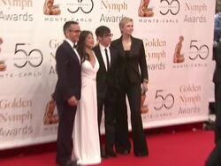 Dante Di Loreto, Jenna Ushkowitz, Kevin McHale, Jane Lynch at the 50th Monte Carlo TV Festival - Closing Ceremony at Monte-Carlo . (Footage by WireImage Video/GettyImages) Stock Footage