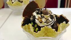 chocolate ice cream Stock Footage