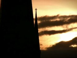 Chruch tower Timelapse Stock Footage