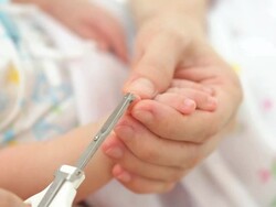 Baby nail clip Stock Footage