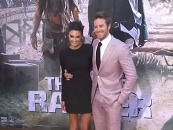 Armie Hammer and Elizabeth Chambers at "The Lone R Stock Footage