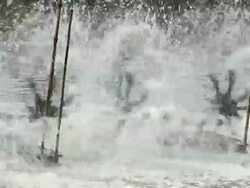 Water from aerator. Stock Footage