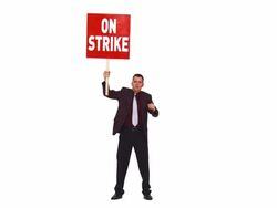 HD: Businessman On A Strike Stock Footage