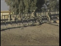 US military vehicles fall victim to improvised roadside mines Instructional Video