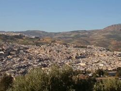 WS PAN View of casablanca with mountains / Casablanca, Centro, Morocco Stock Footage